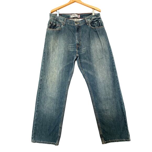Levis 559 Relaxed Fit Jeans Mens 36x30 Medium Wash Blue Straight Cotton - Picture 1 of 10